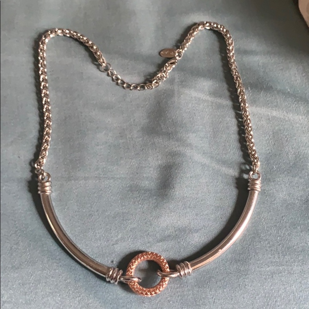 Silver and Rose gold necklace